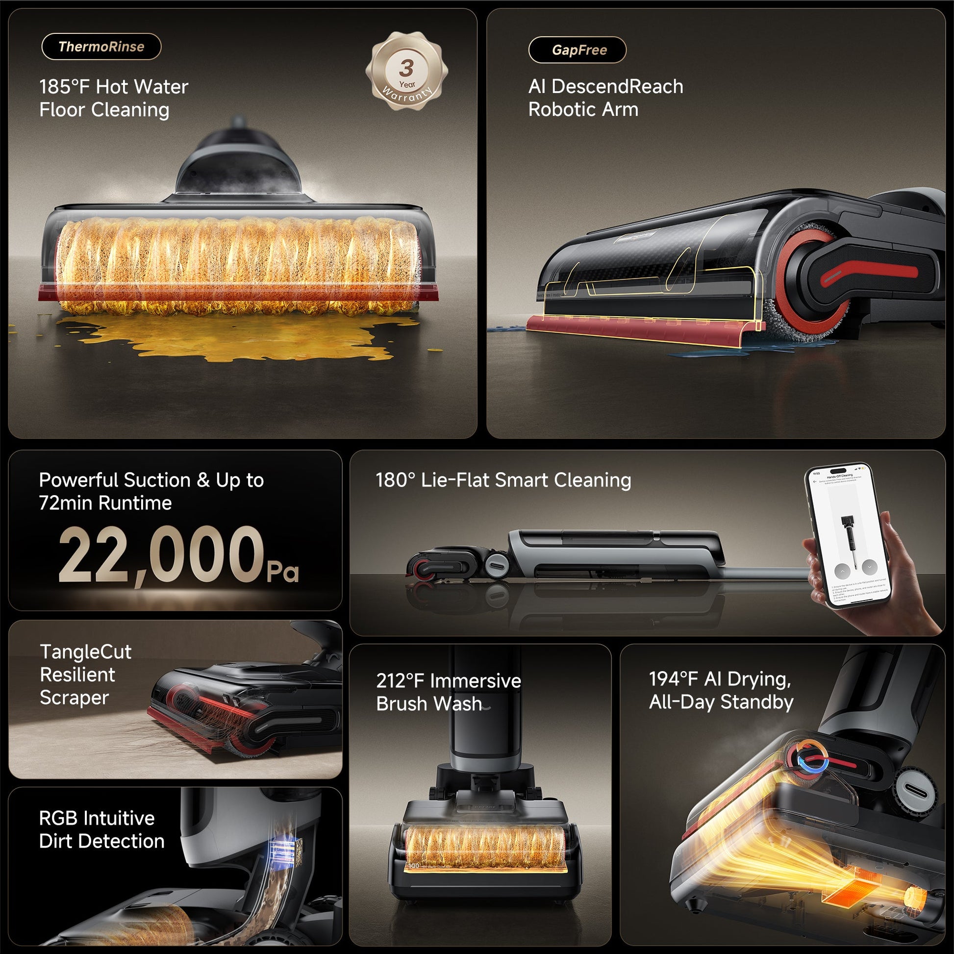 Dreame H15 Pro Heat Wet Dry Vacuum Live Only