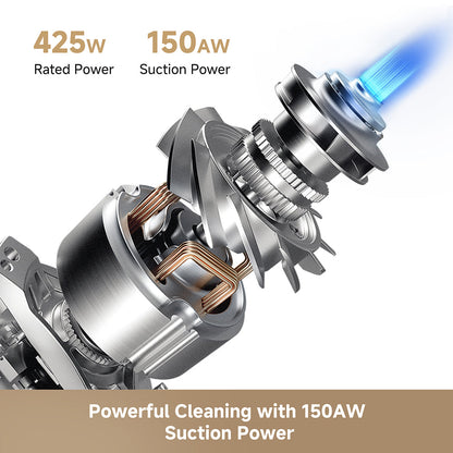 Dreame CleanX W15 Cordless Stick Vacuum, 150AW Strong Suction
