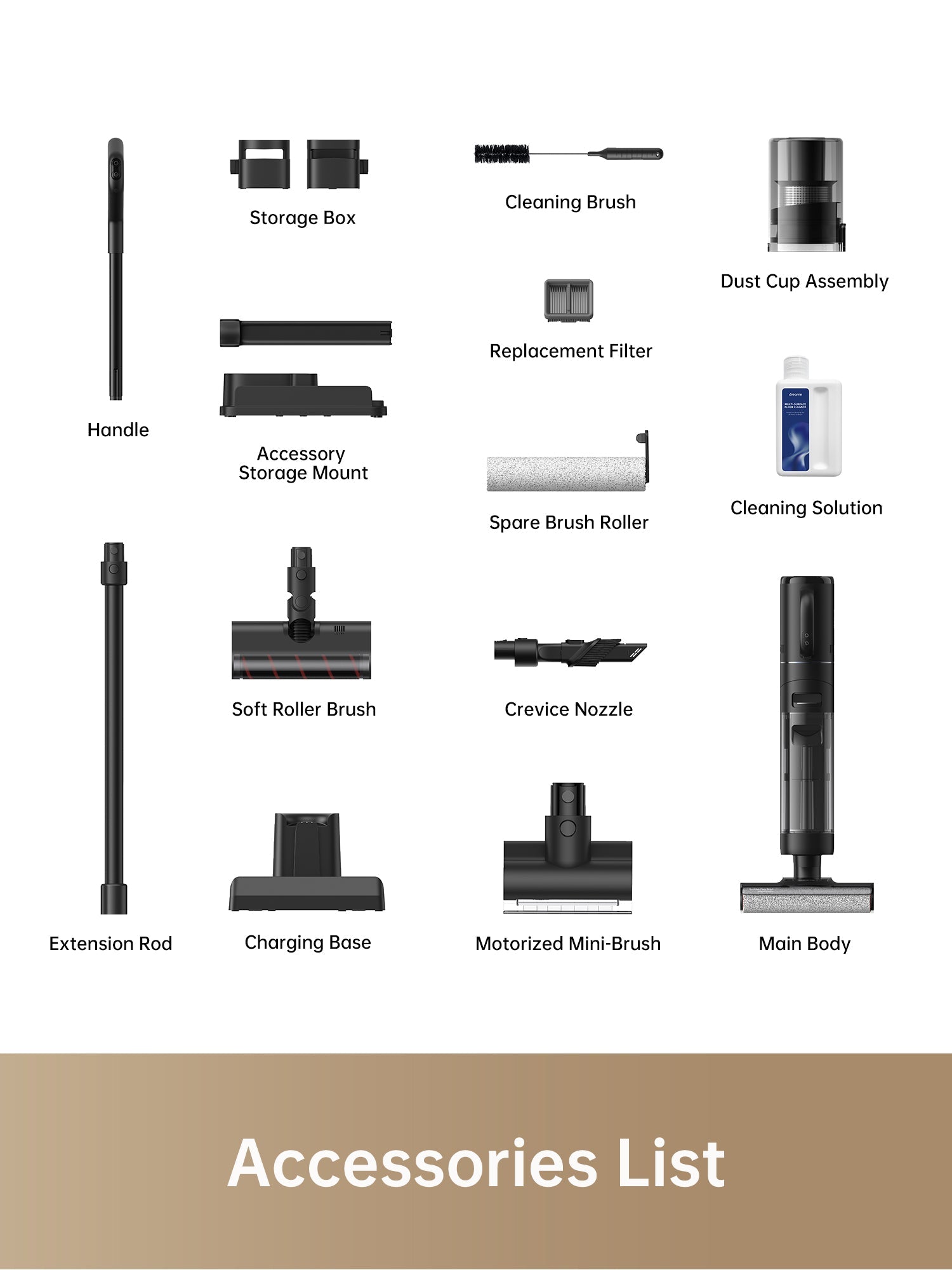Dreame H12 Dual Vacuum Mop Cleaning Bundle, 1 more Filter