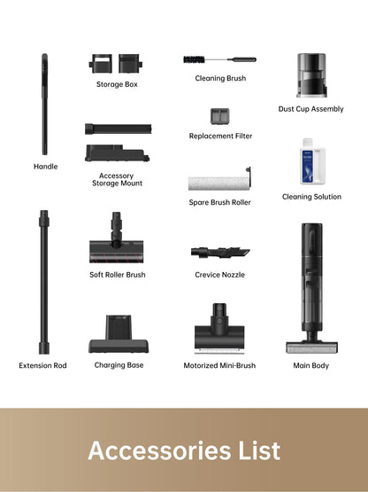 Dreame H12 Dual Vacuum Mop Cleaning Bundle, 1 more Filter