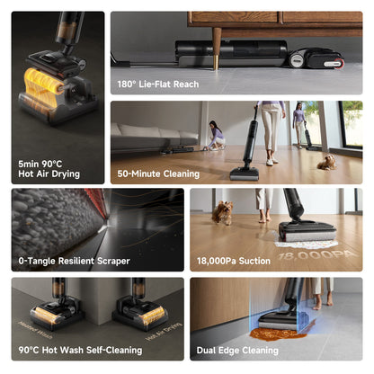 Dreame H12 Pro FlexReach Wet Dry Vacuum Cleaner, 1 more Filter