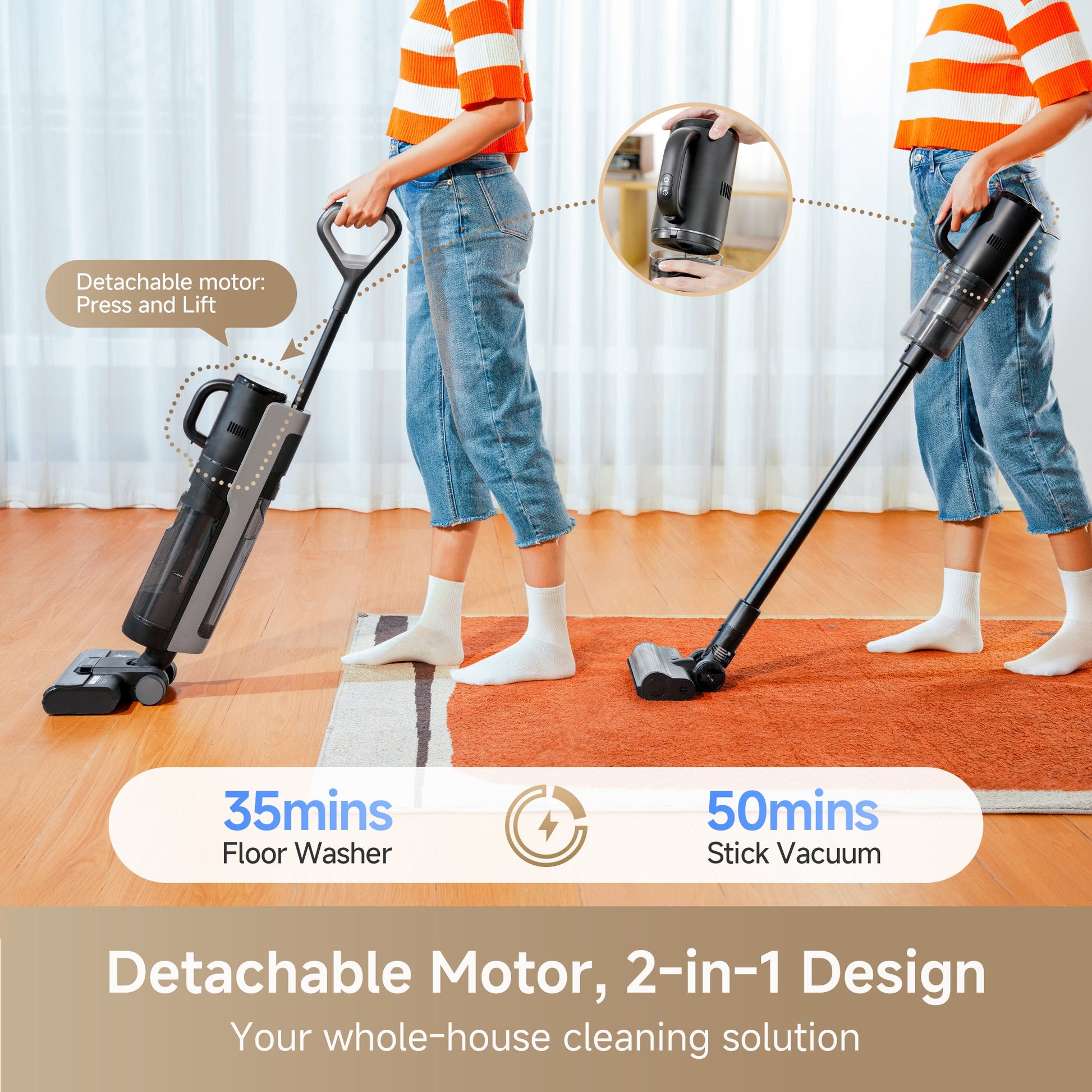 Dreame FloorX 302 Combo Floor Cleaner Mop 2-in-1 Cordless Vacuum for Multi-Surface