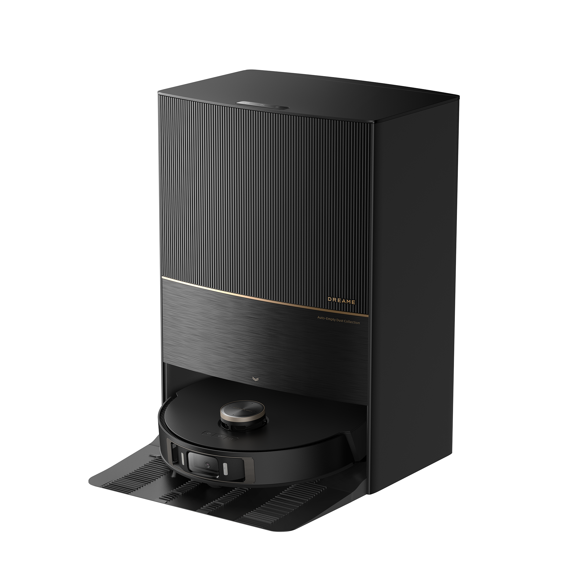 Dreame L20 Ultra Robot Vacuum with sleek automatic base station design.